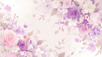 Obraz premium floral_pastel_frame