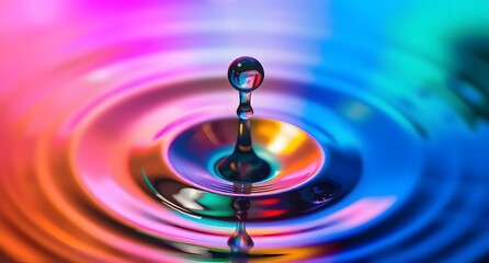 "Macro Shot of Oil Drops Creating a Colorful, Artistic Effect on Water | Abstract Nature Photography"