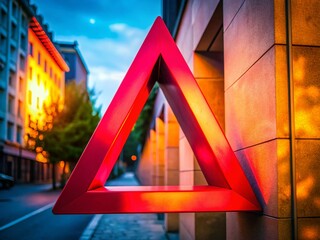 Gradient Red Alpha Logo with Loop Effect