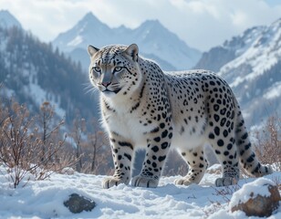 Obraz premium lynx in snow