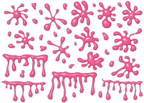 Assorted splash set bubblegum pink
