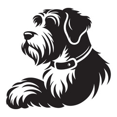 Animals Concept with Graphic Illustration of a Dog Silhouette Icon
