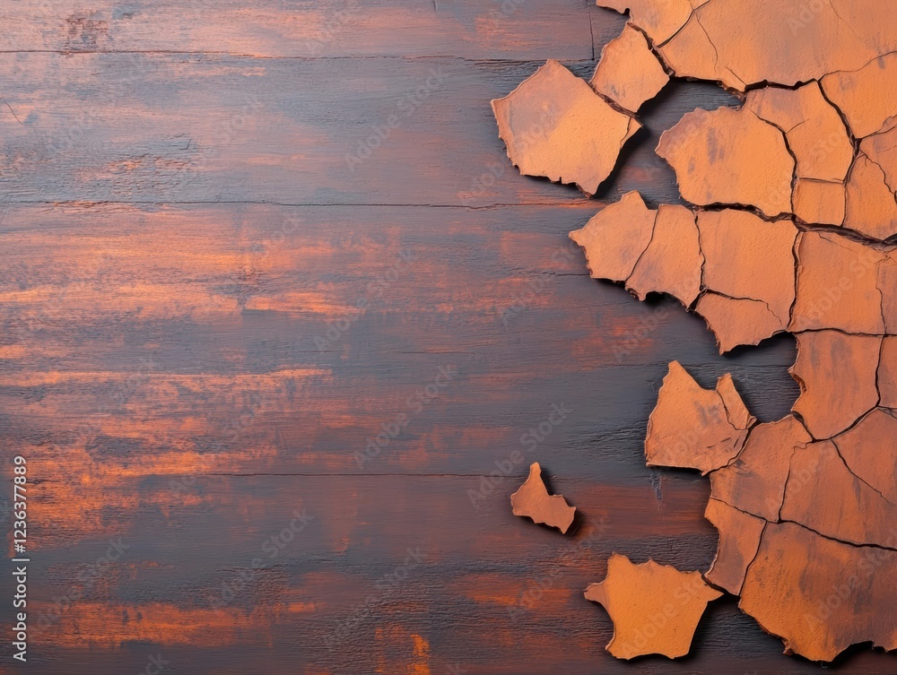 Aufkleber textured cracked wood background with rich natural grain patterns evoking a rustic and organic feel 