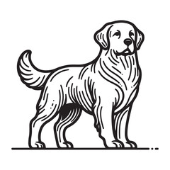 A cute Pomeranian silhouette nicely embodies the charm of dogs.