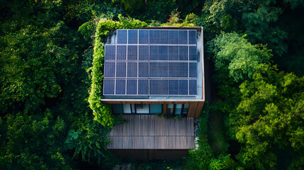 solar panels in the park