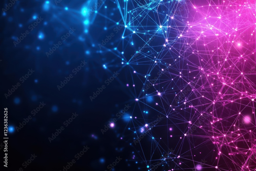 Fototapete intricate abstract background featuring interconnected lines and dots creating a dynamic and engagin