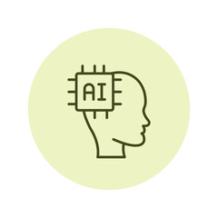 Artificial Intelligence pentaglow, vector, pixel perfect, illustrator file 
