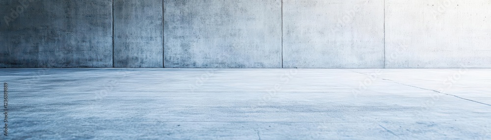 Aufkleber industrial concrete wall and floor with textured surfaces creating a raw urban atmosphere ideal for 