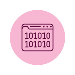 Binary Network pentaglow, vector, pixel perfect, illustrator file 
