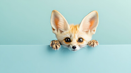 Adorable and playful moment of a cute fox