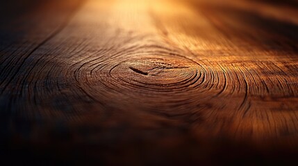 Warm Wooden Texture: Knot and Grain Details