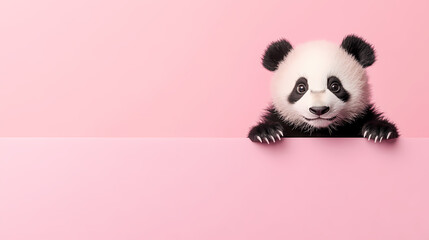 Adorably playful and cute panda moment