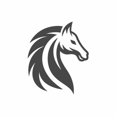 Elegant Horse Head Logo Design for Professional Branding.