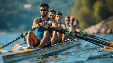 male rowing athletes competing at the olympic championships