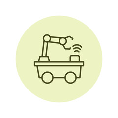 Mobile Robot pentaglow, vector, pixel perfect, illustrator file 
