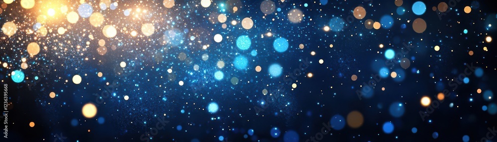 Aufkleber Enchanting Night Scene Featuring a Dark Background Illuminated by a Dazzling Array of Lights Creating a Mysterious and Dreamlike Atmosphere
