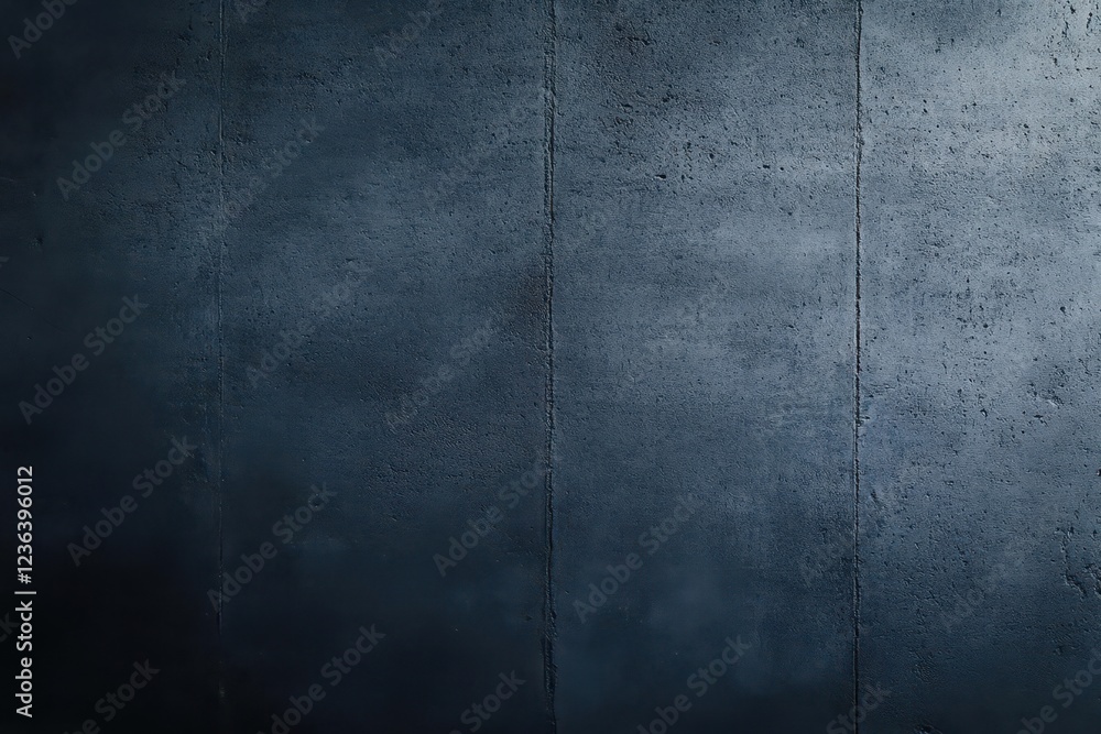Poster richly textured dark blue wall with deep black background creating an atmosphere of mystery and dept