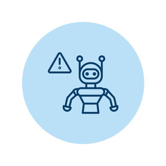 Robot Error pentaglow, vector, pixel perfect, illustrator file 
