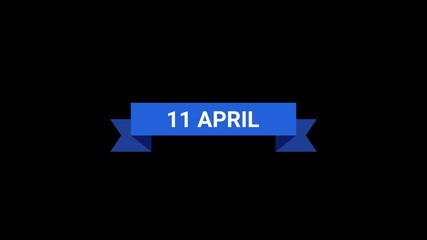 11 April Ribbon Animation