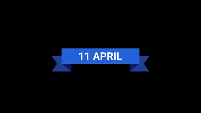 11 April Ribbon Animation