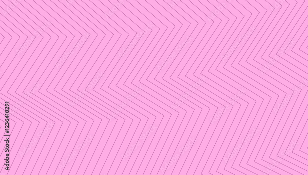 Poster abstract pink geometric pattern with sharp zigzag lines, creating a visually dynamic optical illusion for background, wallpaper, digital design

