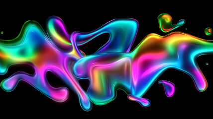 An eye-catching abstract design featuring vibrant fluid shapes and colors.