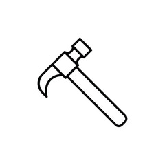 Vector of hammer icon illustration. Hammer Logo. Isolated vector sign symbol