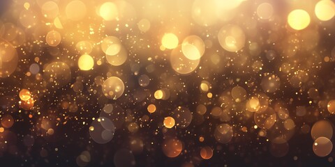 Golden bokeh lights create a warm dreamy effect