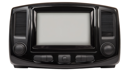 car dashboard interface with transparent background