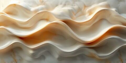 Obraz premium Smooth abstract creamy waves in soft focus