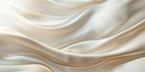 Obraz premium Smooth flowing silk texture with gentle waves.