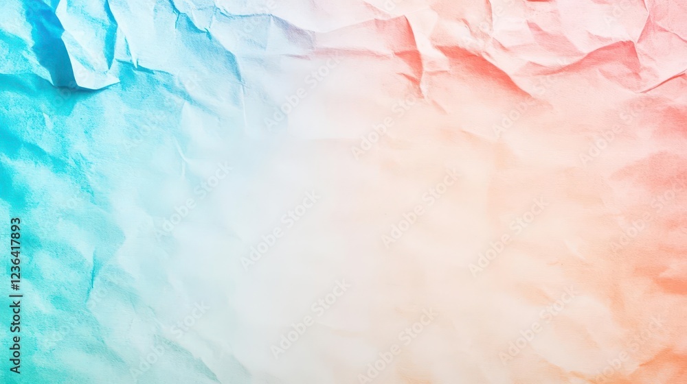 Leinwandbilder Vibrant Colorful Background Featuring Crumpled Paper Texture with Dynamic Hues of Blue Red Yellow and Green Creating an Artistic and Playful Atmosphere