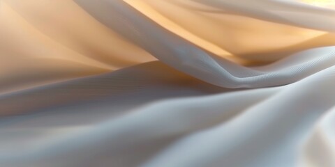 Fototapeta premium Soft fabric in gentle waves and folds.