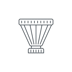 Filter icon symbol vector illustration isolated on white background