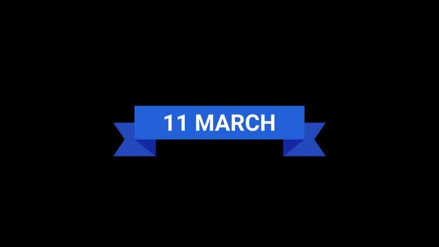 11 March Ribbon Animation