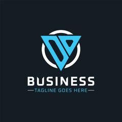 OO Monogram. Modern Initials OO Letter Logo Design with Blue and White Circle. OO Icon for Business Branding and Professional Identity