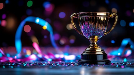 Golden Trophy Award Celebrates Festive Victory