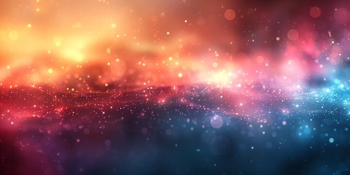 Vibrant abstract cosmic background with stars