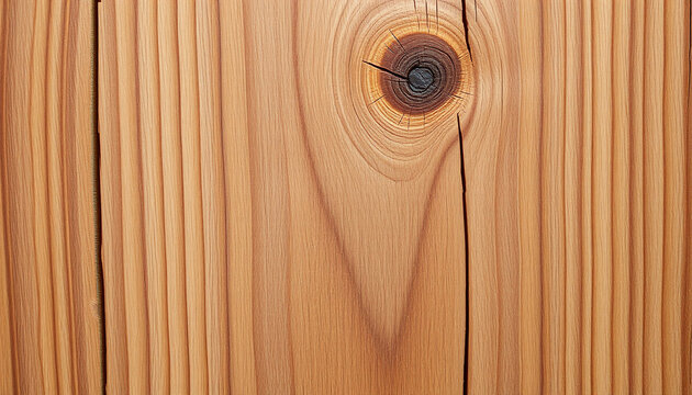 A high-resolution close-up of a wooden plank with a distinctive knot in the center, displaying rich textures and warm natural wood tones in fine detail.