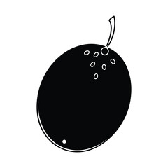 black and white bowling ball vector illustration