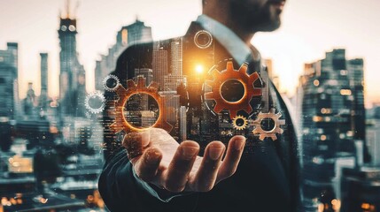 Symbolizing collaboration with a creative representation.