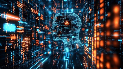 Illustration showcasing the machine learning process.