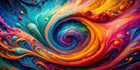 Abstract background: swirling paint, high-resolution drone aerial view texture.