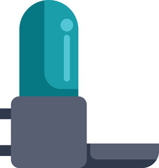 Electronic vacuum tube displaying information on white background