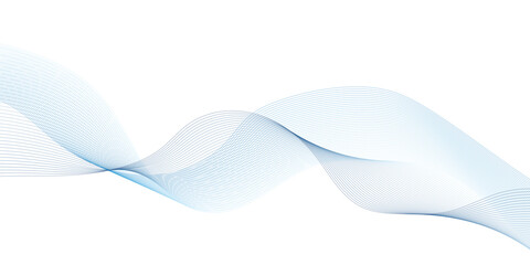 Fototapeta premium Gray and blue abstract background with flowing particles. Abstract wave element for design. Digital frequency track equalizer. Stylized line art background
