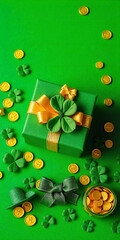 Magical St. Patrick’s Day Treasure Hunt – Pot of Gold and Lucky Charms – Generated by AI.