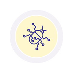 Artificial Life color circle icon, vector, pixel perfect, illustrator file 
