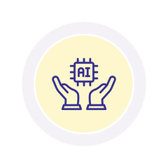Future Technology color circle icon, vector, pixel perfect, illustrator file 
