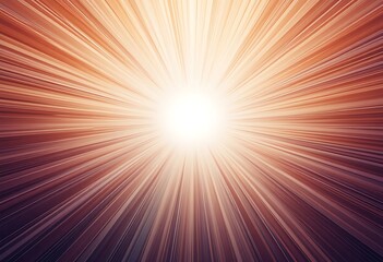 Obraz premium Abstract Radiating Light Brown Stripes Background