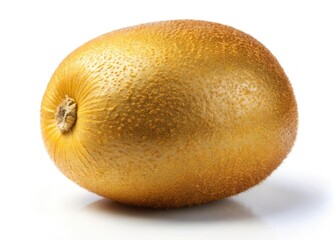 Fototapeta premium Luscious golden kiwifruit, isolated on white, bathed in soft, low-light. A delectable still life.
